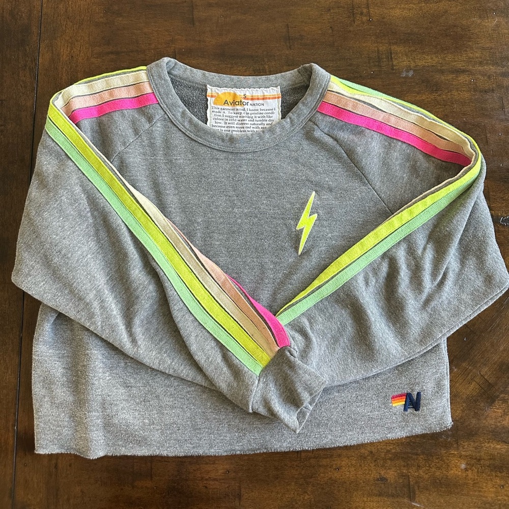 Aviator Nation cropped sweatshirt